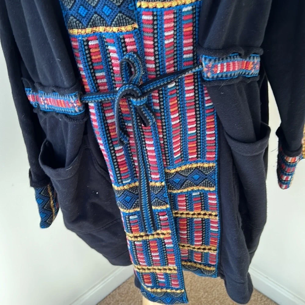 NWT! Johnny Was XL Tia embroidered hooded anorak coat.